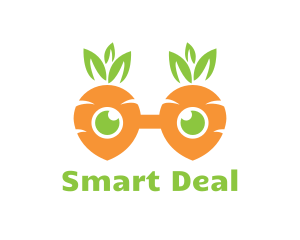 Geek Carrot Glasses logo design