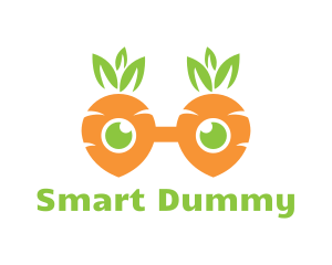 Geek Carrot Glasses logo design