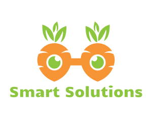 Geek Carrot Glasses logo design