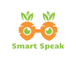 Geek Carrot Glasses logo design