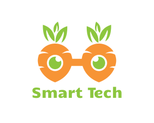 Geek Carrot Glasses logo design