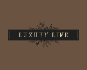 Luxury Botanical Boutique logo design