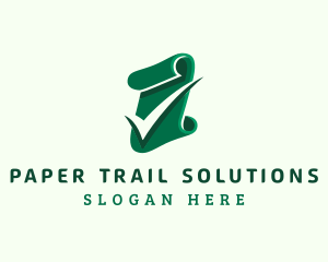 Paper Document Check logo design