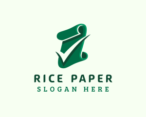 Paper Document Check logo design