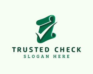 Paper Document Check logo design