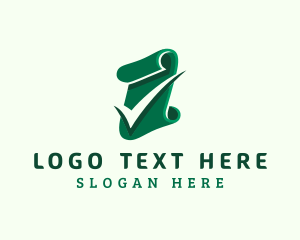 Copywriting - Paper Document Check logo design