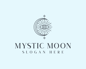 Bohemian Moon Eye logo design