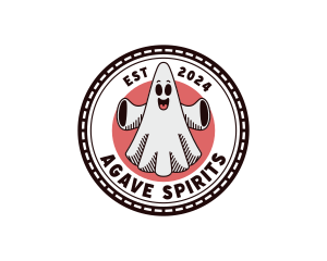 Spooky Ghost Cartoon logo design