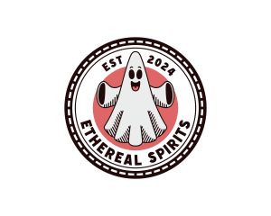 Spooky Ghost Cartoon logo design