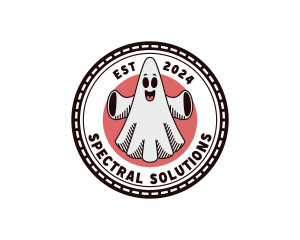 Spooky Ghost Cartoon logo design