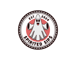 Spooky Ghost Cartoon logo design