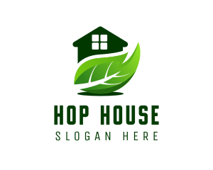 House Leaf Gardening logo design