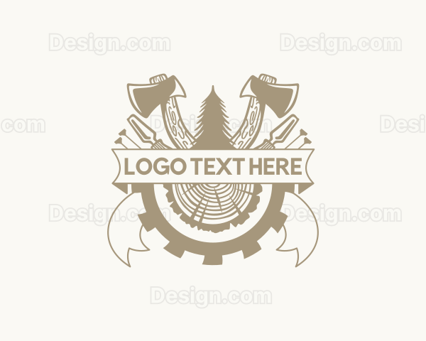 Woodworking Carpentry Tools Logo