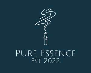 Scented Candle Meditation logo design