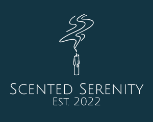 Scented Candle Meditation logo design