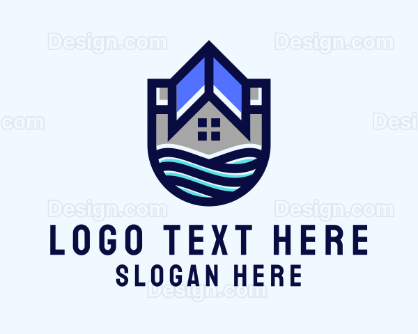 Beach Resort Home Property Logo