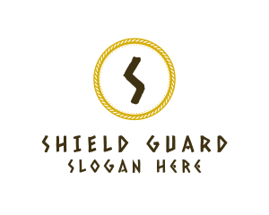 Greek Shield Coin logo design