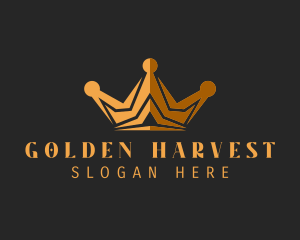 Golden Luxe Crown  logo design