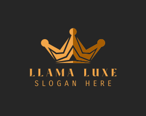 Golden Luxe Crown  logo design