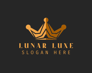 Golden Luxe Crown  logo design