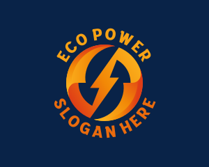 Electric Bolt Power logo design