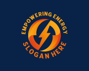 Electric Bolt Power logo design