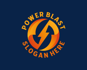 Electric Bolt Power logo design