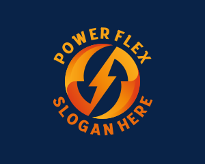 Electric Bolt Power logo design