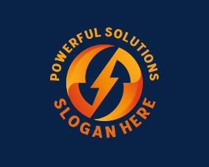 Electric Bolt Power logo design