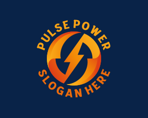 Electric Bolt Power logo design