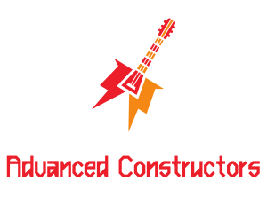 Thunder Guitar Band logo design