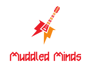 Thunder Guitar Band logo design