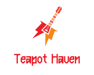 Thunder Guitar Band logo design