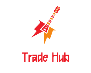 Thunder Guitar Band logo design