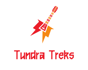 Thunder Guitar Band logo design