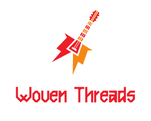 Thunder Guitar Band logo design