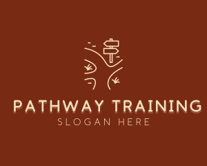 Road Pathway Sign  logo