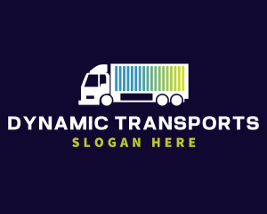 Truck Logistics Transport logo design