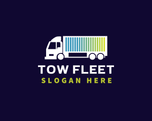 Truck Logistics Transport logo design