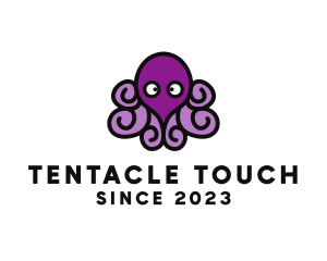 Cute Cartoon Octopus logo