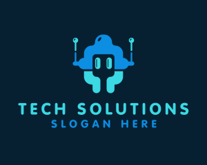 Startup Tech  Robot logo