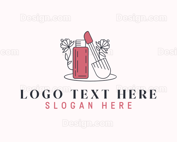 Floral Feminine Cosmetics Logo