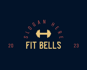 Dumbbell Training Fitness logo design