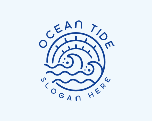 Tide Sea Surfer logo design