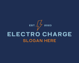 Electric Energy Thunder logo design