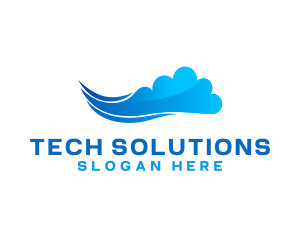 Technology Software Cloud  logo design