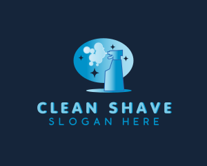 Cleaning Spray Bottle logo design