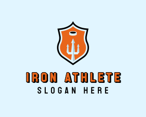 Sports Trident Shield logo design