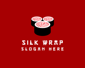 Japanese Sushi Roll  logo design