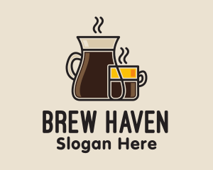 Coffee Drink Glassware logo design